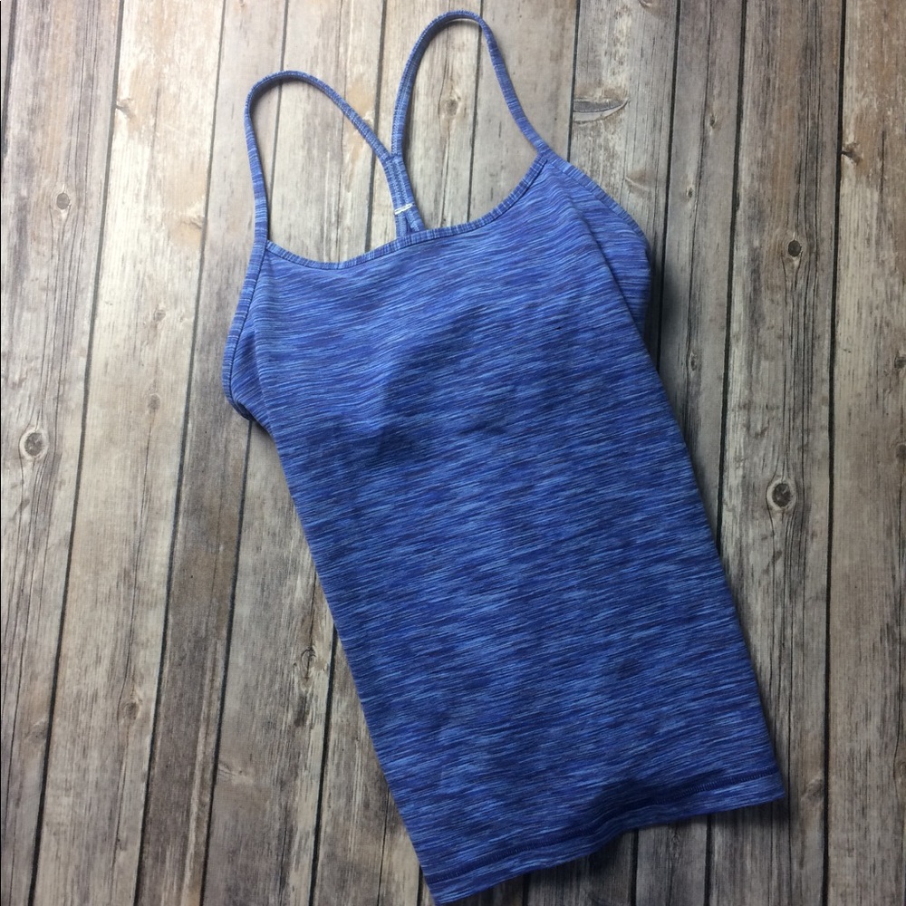 Lululemon Athletica Heathered Power Y Yoga Tank